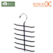 Eisho Black Tie Hanger Vinly Coating Metal Hanger